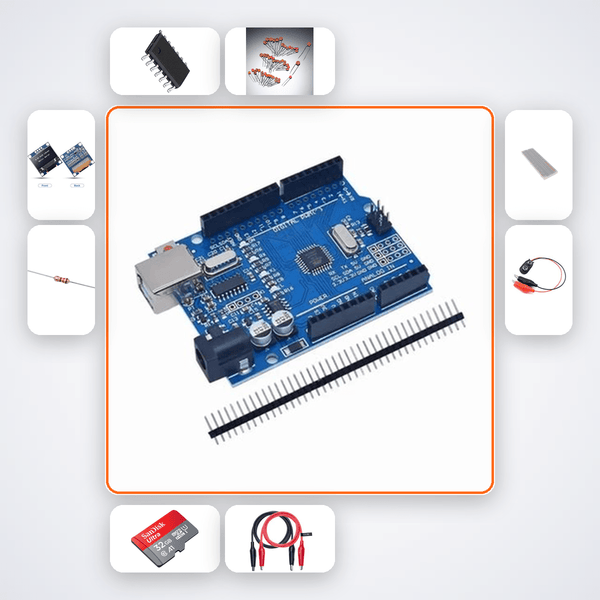 Inductance Meter LC Resonance Kit with Arduino Uno + LED - Compoden
