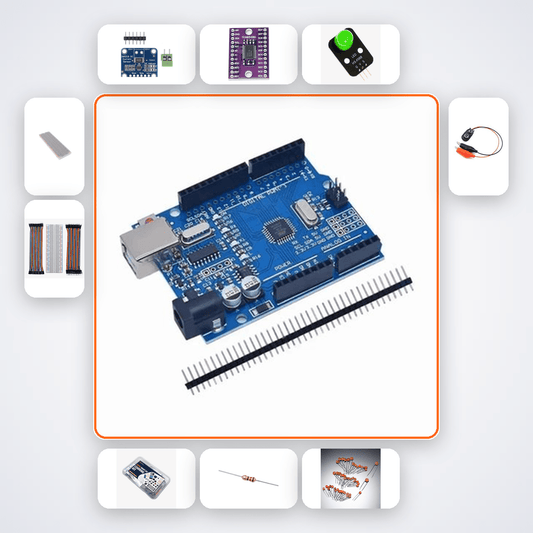 Inductive Wireless Power Meter Kit with Arduino Uno + LED - Compoden