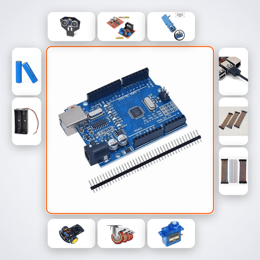 Industrial Bin Level Monitor Smart Kit with Arduino Uno + Ultrasonic - Compoden