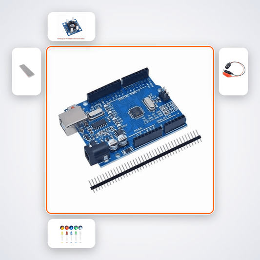 Industrial Colour Sorter Kit with Arduino Uno + Colour Sensor - Compoden