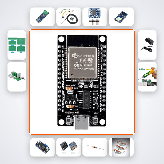 Industrial IoT Gateway: ESP32 Modbus RTU to AWS Cloud with LED Kit - Compoden