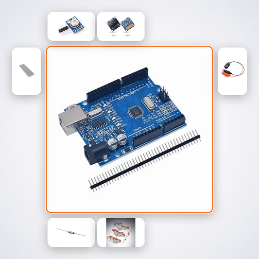 Infrared Pyrometer Non-Contact Temp Kit with Arduino Uno + Sensor - Compoden