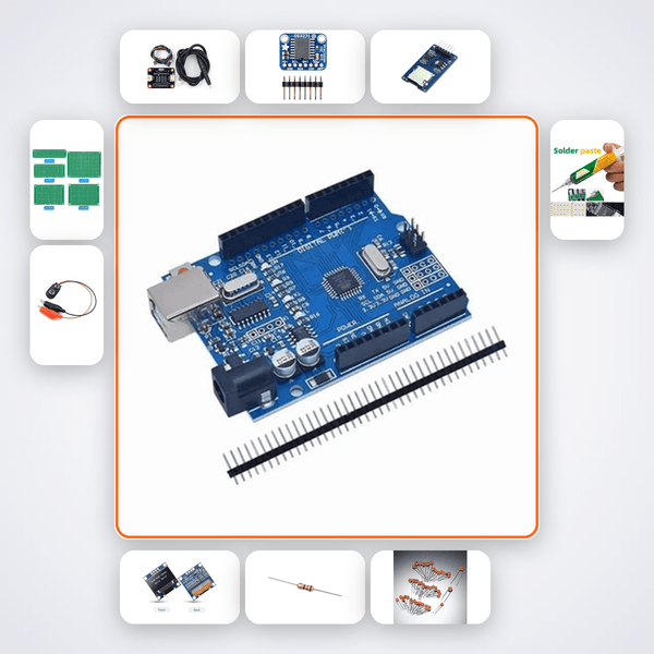 Ion Exchange Column Conductivity Monitor Kit with Arduino Uno + LED - Compoden