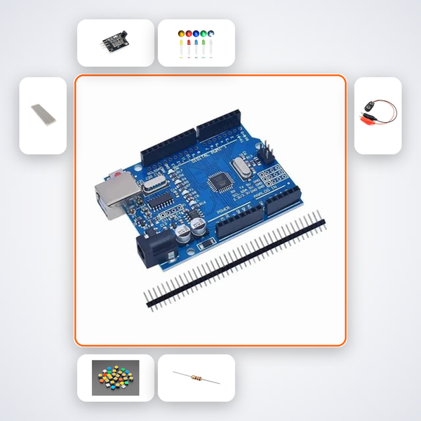 3-2-1 Launch Countdown Display Kit with Arduino Uno + LED