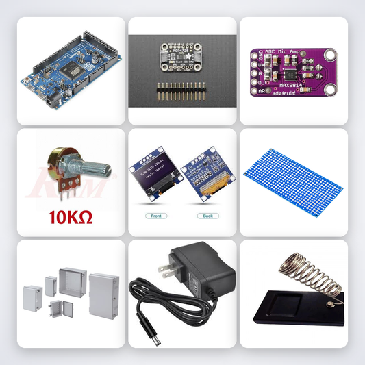 4-Band Graphic Equaliser Kit with Arduino Due + LED