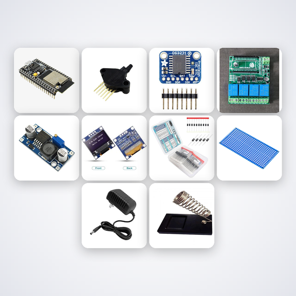 Aeroponic Misting Pulse Controller Variant 9 Kit with ESP32 + Sensor