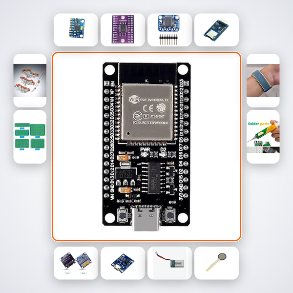 AI Gait Disorder Classifier Variant 4 Kit with ESP32 + MPU6050