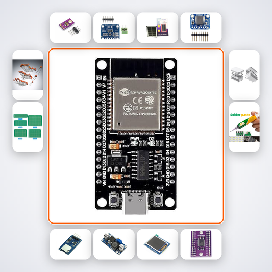 AI Solar Yield Predictor Kit with ESP32 + LED