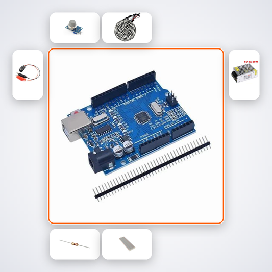 Air Quality Colour Indicator Kit with Arduino Uno + Sensor