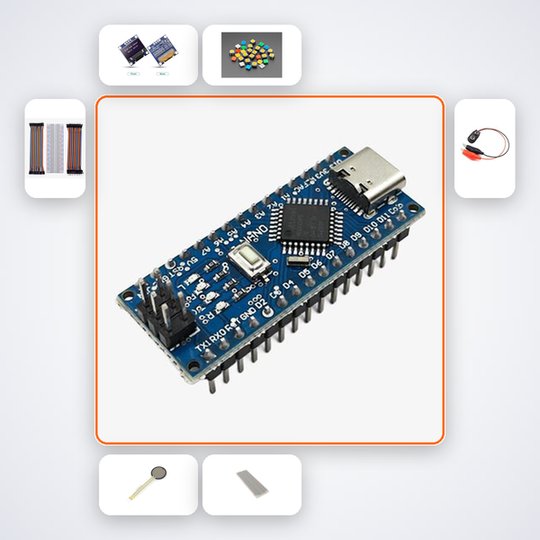 Animated Emoji Badge Variant 31 Kit with Arduino Nano + LED