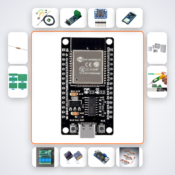 Aquarium Temperature Monitor Kit with ESP32 + Relay