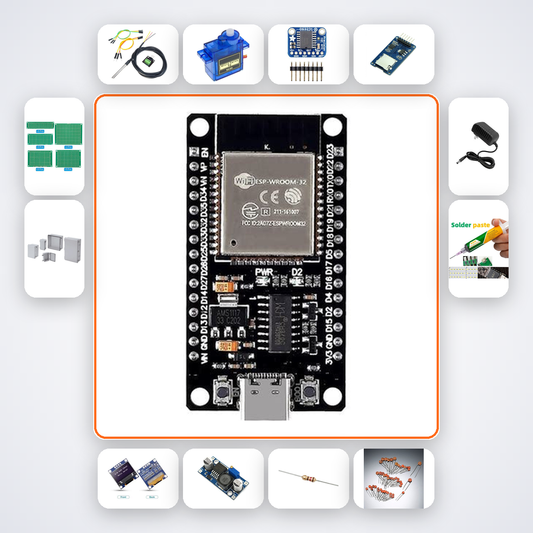 Aquarium Temperature Monitor Kit with ESP32 + Servo
