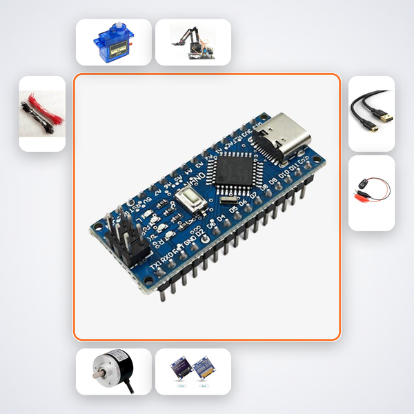 Arduino Inverse Kinematics Arm Kit Kit with Arduino Nano + Servo