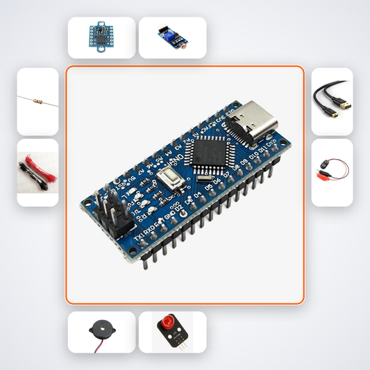 Arduino Laser Tripwire Alarm Kit Kit with Arduino Nano