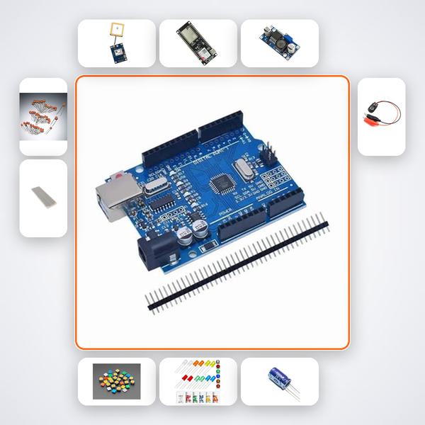 Asset Location Tracker Kit with Arduino Uno + LED