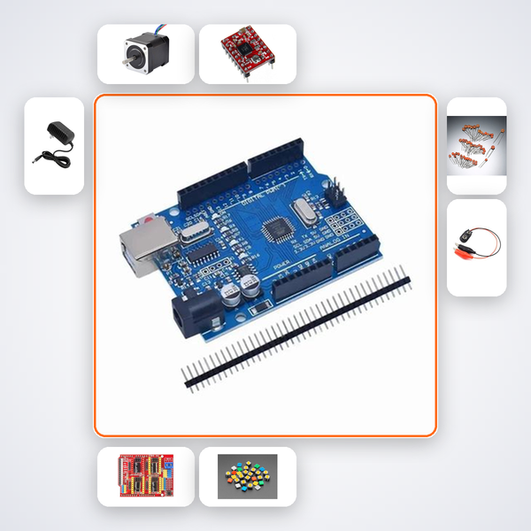 Automated PCB Drill Press Kit with Arduino Uno + Stepper Motor