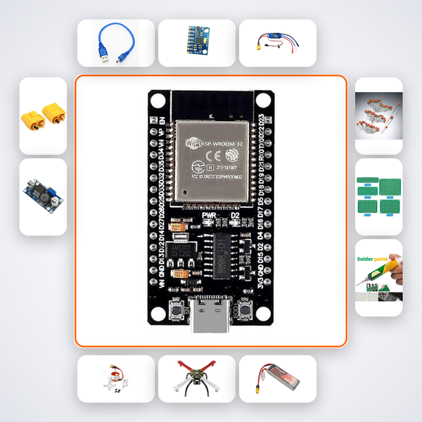 Autonomous Drone Obstacle Avoidance Kit with ESP32 + MPU6050