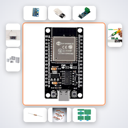 Baby Room Comfort Monitor Pro Kit with ESP32 + MPU6050