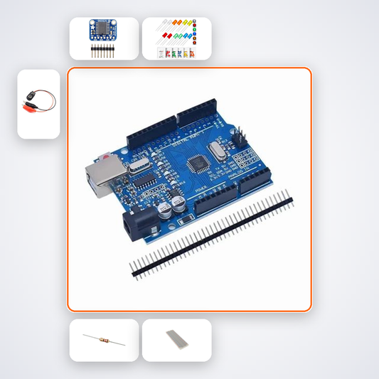 Binary Clock Kit with Arduino Uno + LED