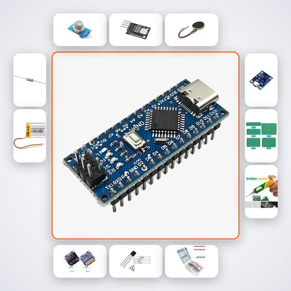 Biofeedback Stress Therapy Device Kit with Arduino Nano + Sensor