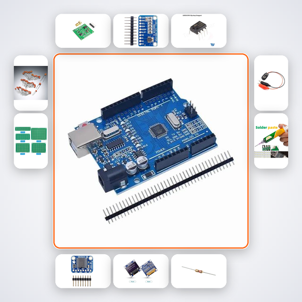 Bioimpedance Body Composition Analyser Kit with Arduino Uno + LED