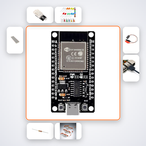 BLE Mesh Network 10 Nodes Kit with ESP32 + DHT22