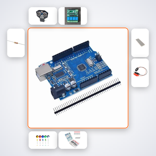 Blind Stick Obstacle Detector Pro Kit with Arduino Uno + Ultrasonic