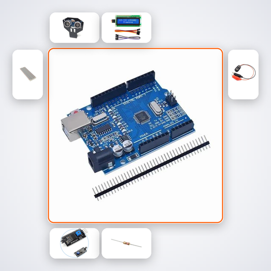 Blind Stick Obstacle Detector Smart Kit with Arduino Uno + Ultrasonic