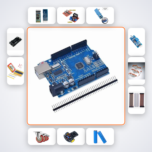 Bluetooth Controlled Car Kit with Arduino Uno + HC-05