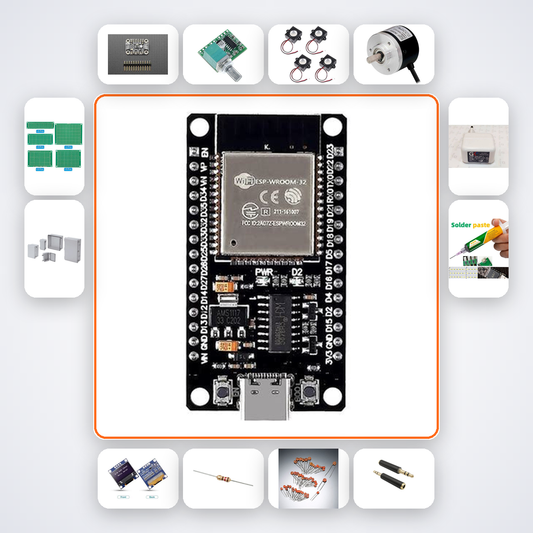 Brainwave Binaural Beat Generator Kit with ESP32 + LED