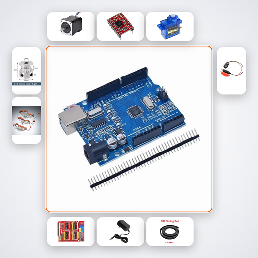 CNC Pen Plotter Kit with Arduino Uno + Stepper Motor