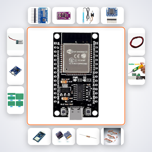 Cognitive Load EEG Headband Kit with ESP32 + LED