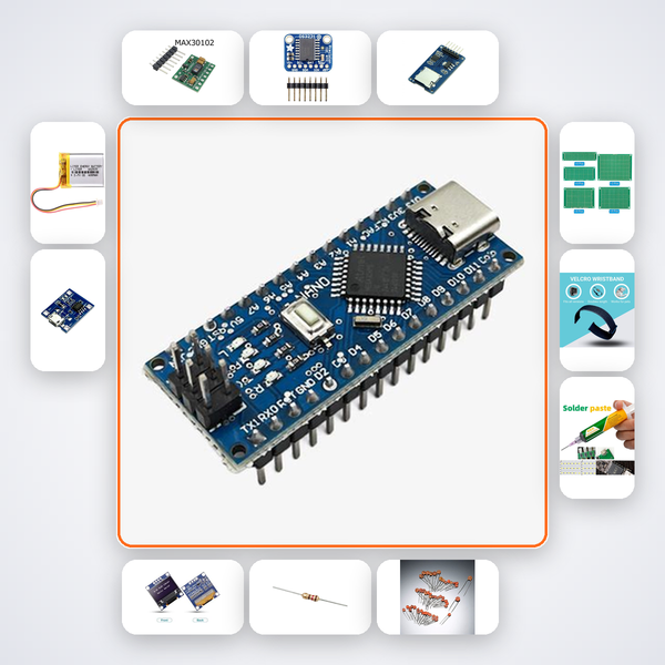 Continuous Glucose Trend Monitor Variant 21 Kit with Arduino Nano + LED