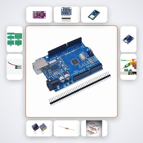 Covert Audio Logger Kit with Arduino Uno + LED