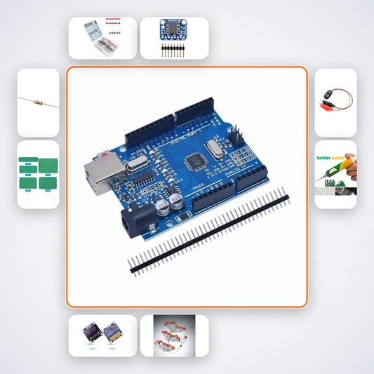Crystal Frequency Tester Kit with Arduino Uno + LED
