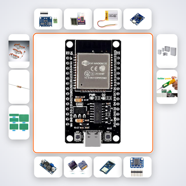 CubeSat EPS Battery Management Variant 6 Kit with ESP32 + LED