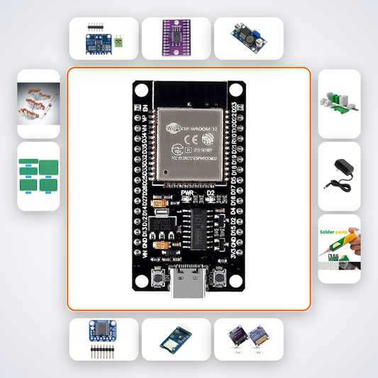 DC Microgrid Bus Voltage Controller Kit with ESP32 + LED