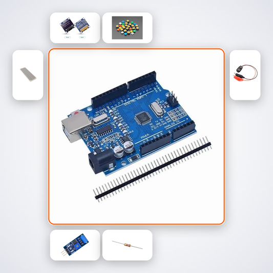 Digital Dice Roller Kit with Arduino Uno + LED