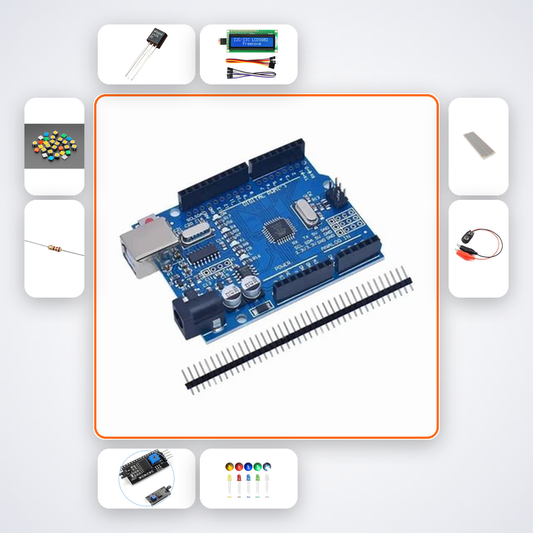 Thermometer Alert Kit with Arduino Uno + LED