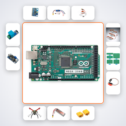 Drone Quadcopter Flight Controller Kit with Arduino Mega + MPU6050