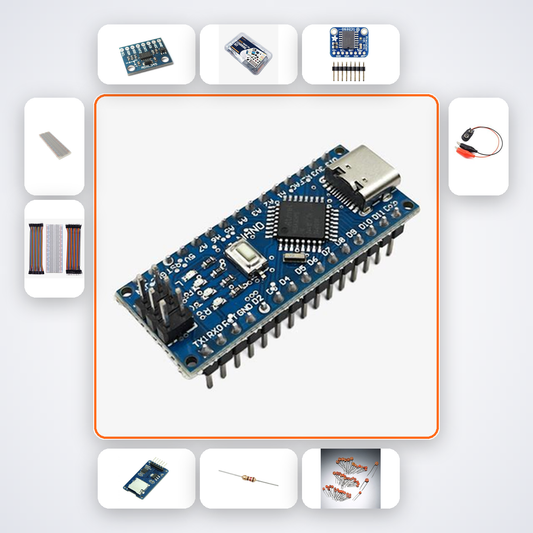 Dual Axis Wrist Angle Monitor Variant 15 Kit with Arduino Nano + LED