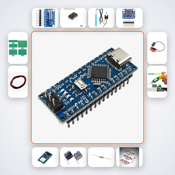 EEG Alpha Wave Detection Headband Kit with Arduino Nano + LED
