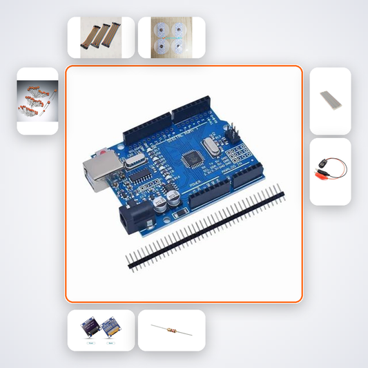 EMG Muscle Signal Starter Kit Kit with Arduino Uno + LED