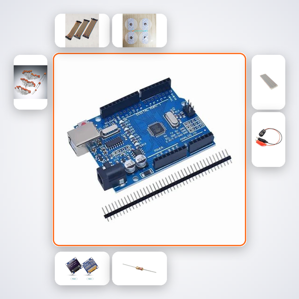 EMG Muscle Signal Starter Kit Kit with Arduino Uno + LED