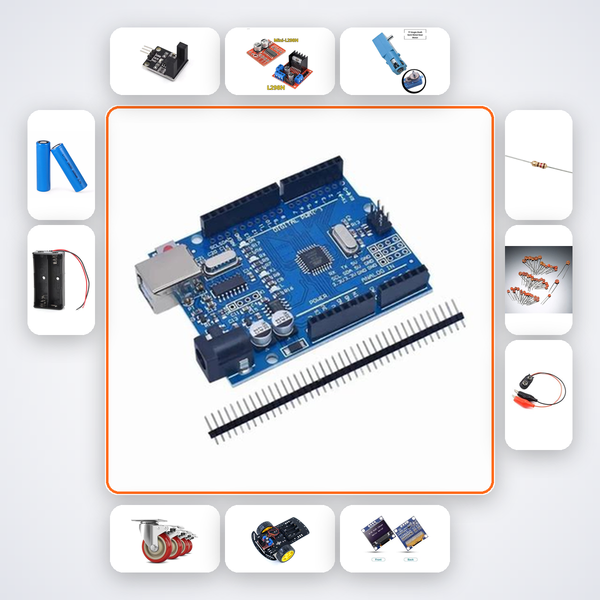 Odometry Robot Kit with Arduino Uno + Speed Encoder