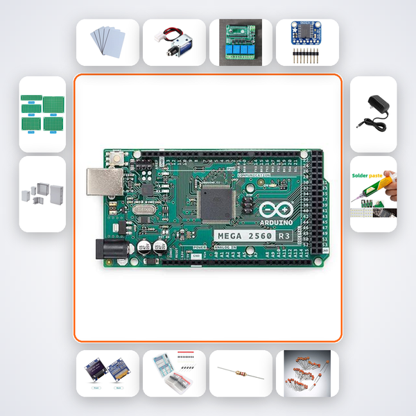 Encrypted RFID Vault Lock Kit with Arduino Mega + Relay