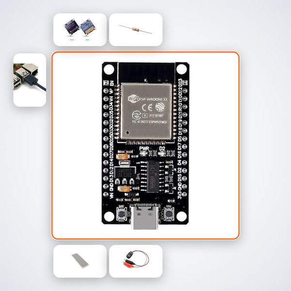 ESP32 BLE Beacon Scanner Kit with ESP32 + LED ESP32 2