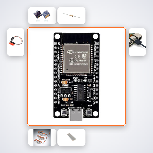 ESP32 BLE Beacon Scanner Kit with ESP32 + LED
