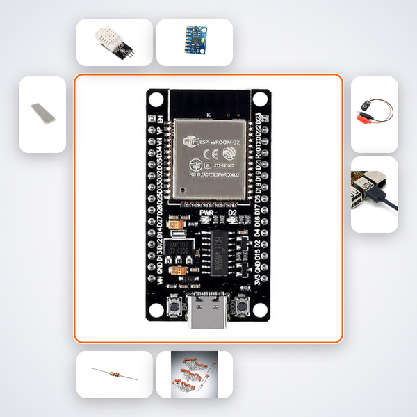 ESP32 BLE Sensor Gateway Kit with ESP32 + DHT22