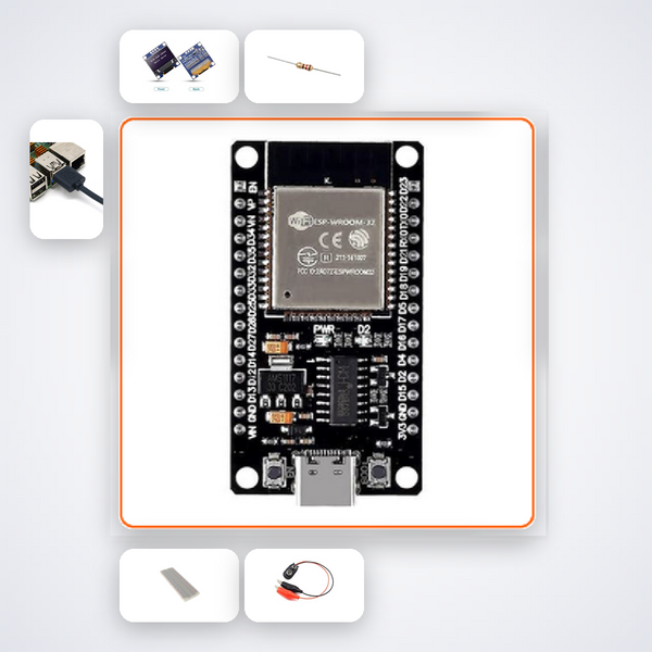 ESP32-C6 WiFi 6 Speed Test Node Kit with ESP32 + LED